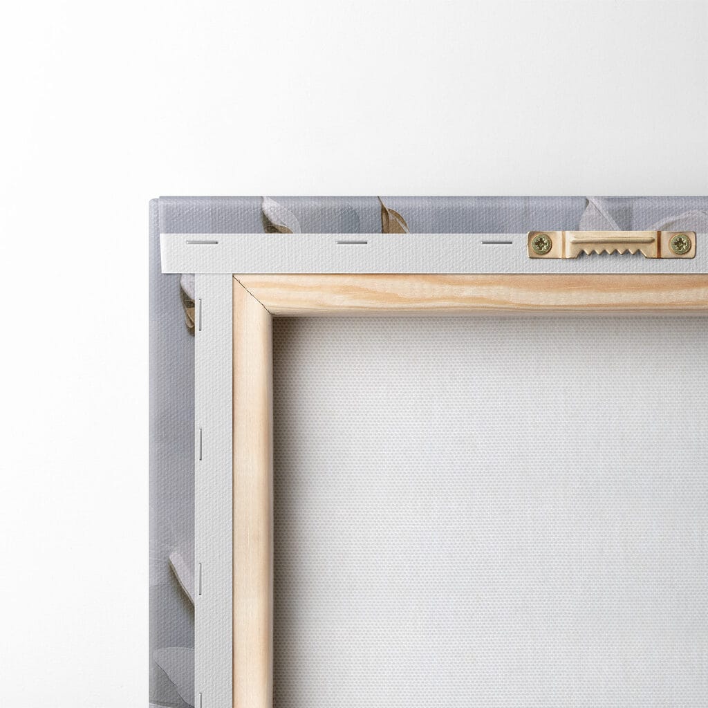 Painting of white flowers on a branch Painting of white flowers on a branch