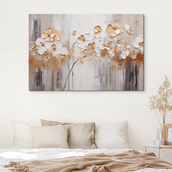 Peinture de fleurs sur un mur Peinture de fleurs sur un mur