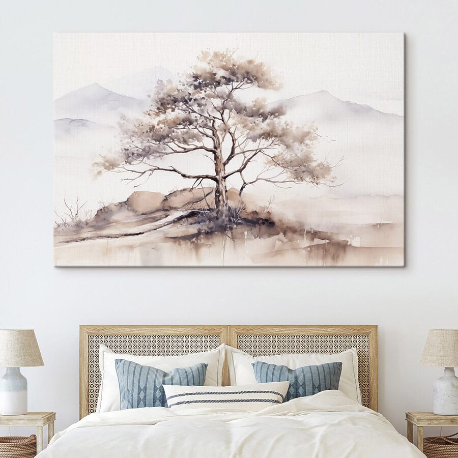 Aquarelle d'un arbre