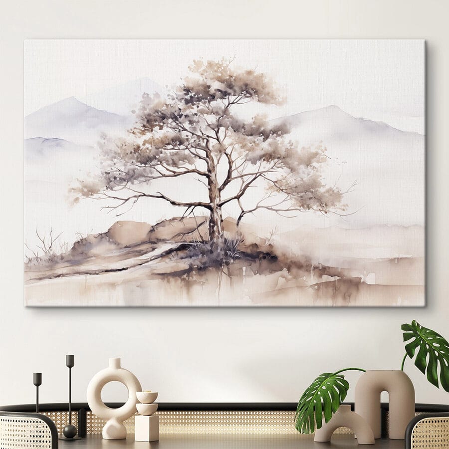 Aquarelle d'un arbre