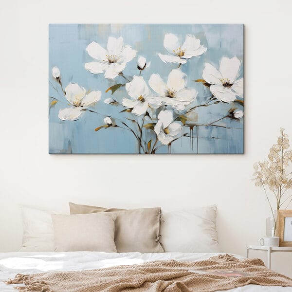 Peinture de fleurs blanches Peinture de fleurs blanches