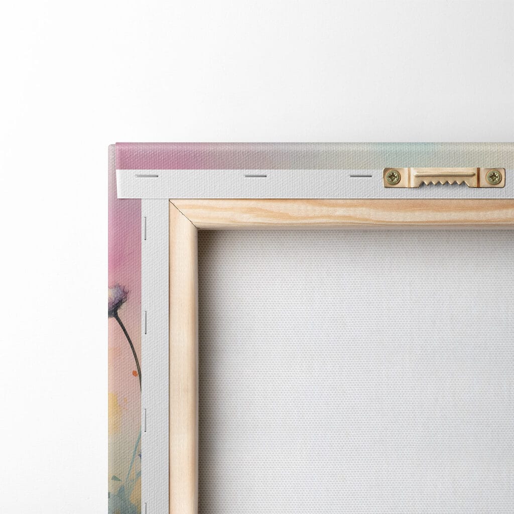 Painting of flowers in a field Painting of flowers in a field