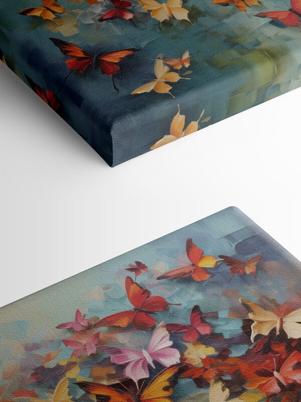 Groupe de papillons sur fond bleu s42728pmlfn 600x800 - Groupe de papillons sur fond bleu