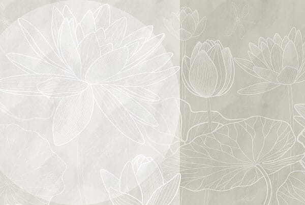Dessin d'une fleur blanche sur fond gris Dessin d'une fleur blanche sur fond gris