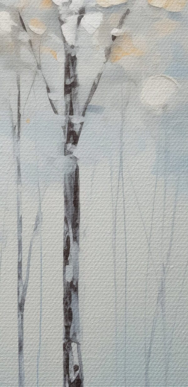 Peinture d'arbres dans un lac Peinture d'arbres dans un lac