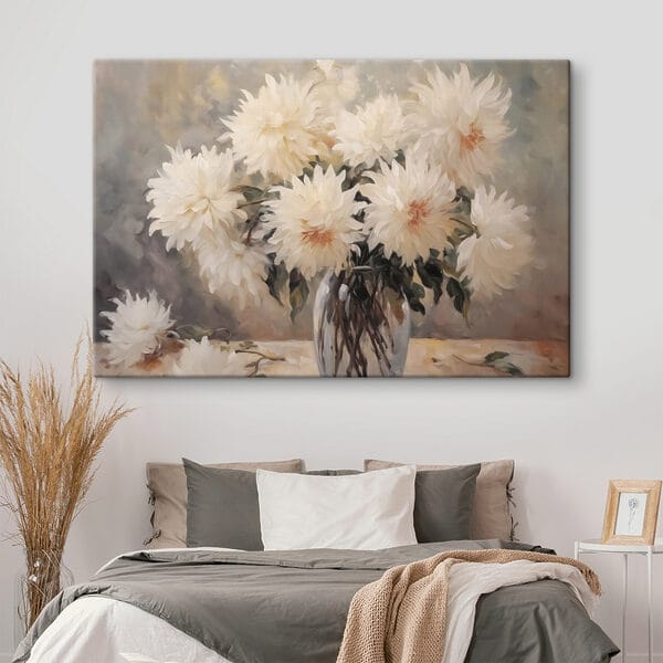 Peinture de fleurs dans un vase Peinture de fleurs dans un vase