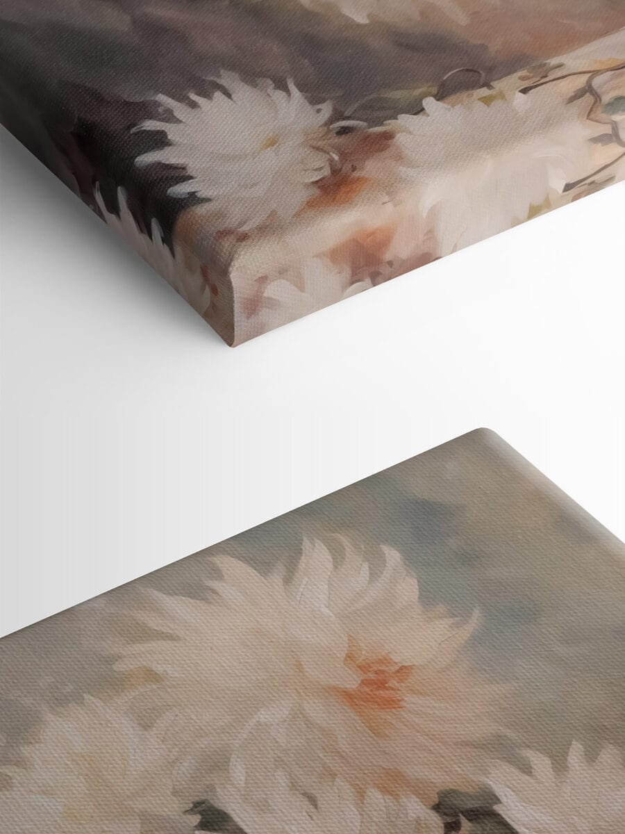 Peinture de fleurs dans un vase
