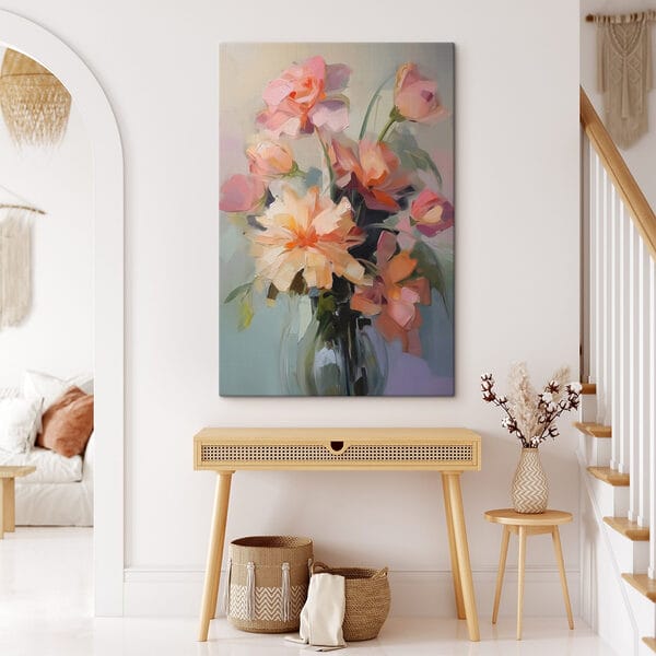 Peinture de fleurs dans un vase Peinture de fleurs dans un vase