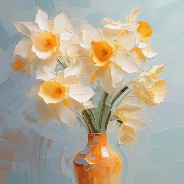 Fleurs jaunes et blanches dans un vase Fleurs jaunes et blanches dans un vase