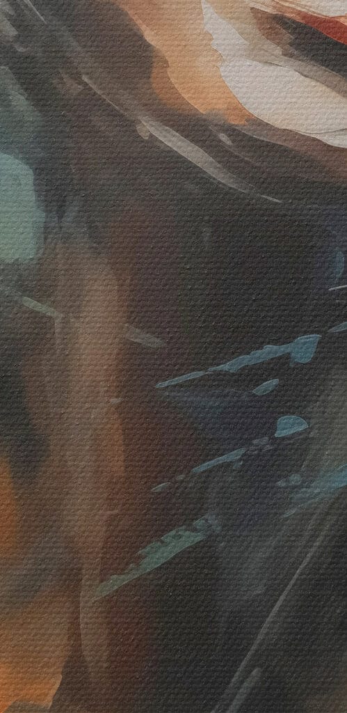 Painting of a woman's face Painting of a woman's face