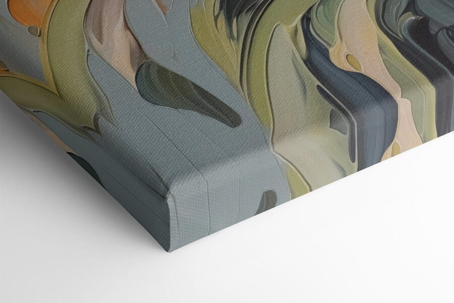 Peinture de tulipes sur fond gris Peinture de tulipes sur fond gris