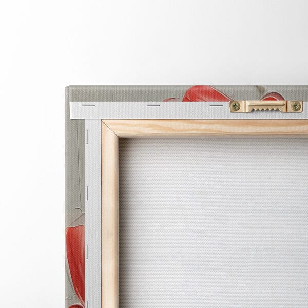 Peinture de tulipes sur fond gris Peinture de tulipes sur fond gris