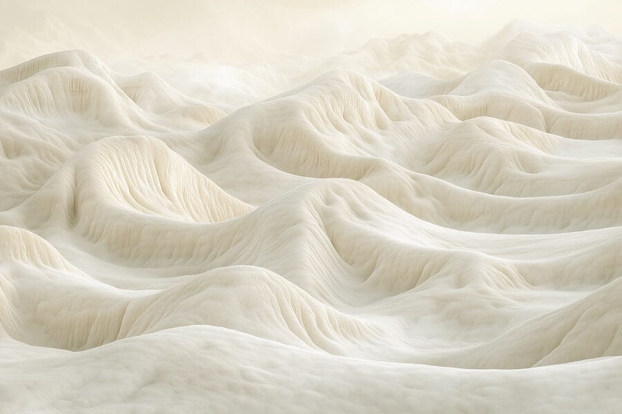 Montagne blanche couverte de neige