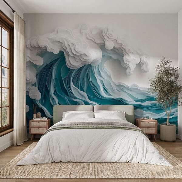 Papier découpé d'une vague Papier découpé d'une vague