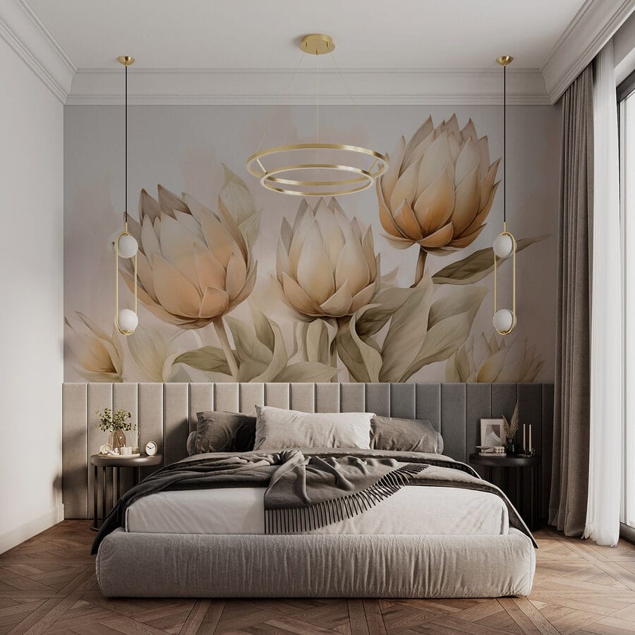 Des fleurs délicates dans des teintes douces