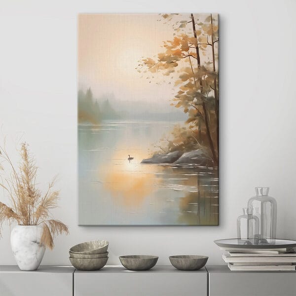 Canard sur un lac Canard sur un lac
