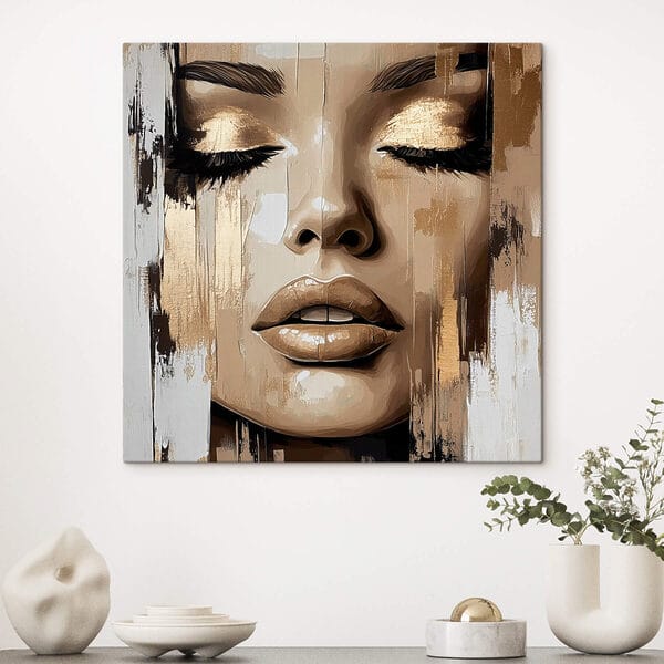 Peinture d'un visage de femme Peinture d'un visage de femme