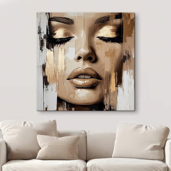 Peinture d'un visage de femme Peinture d'un visage de femme