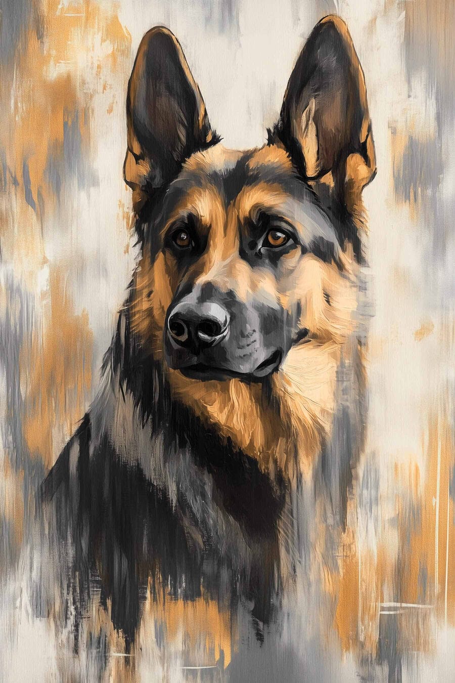 Peinture d'un chien