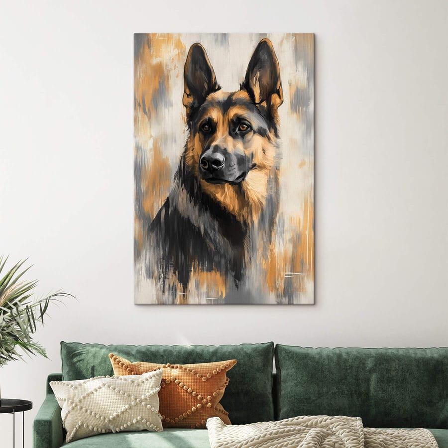 Peinture d'un chien