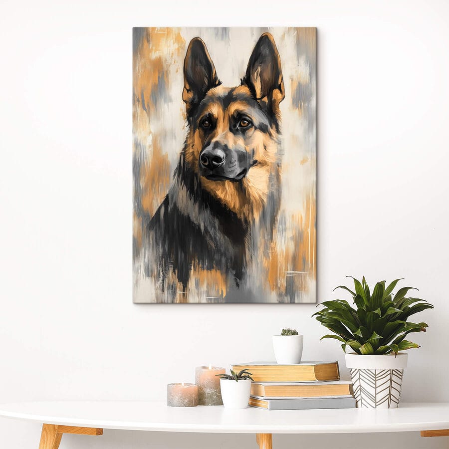 Peinture d'un chien