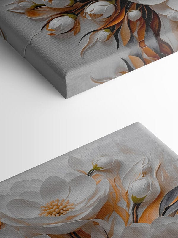 Fleurs et feuilles blanches Fleurs et feuilles blanches