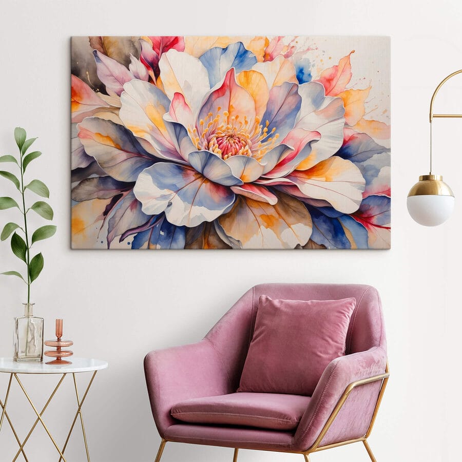 Peinture d'une fleur