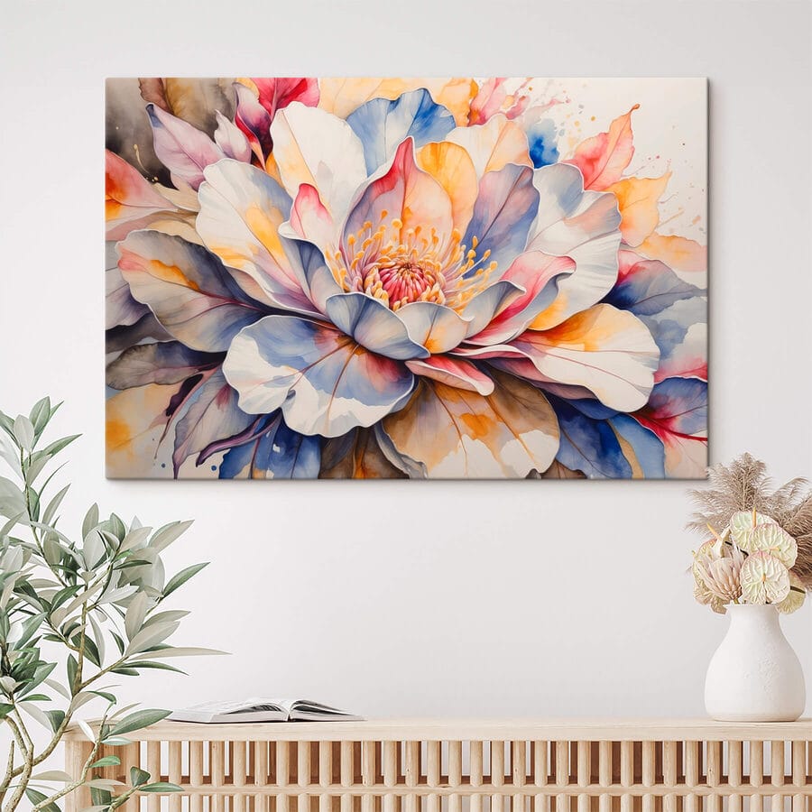 Peinture d'une fleur