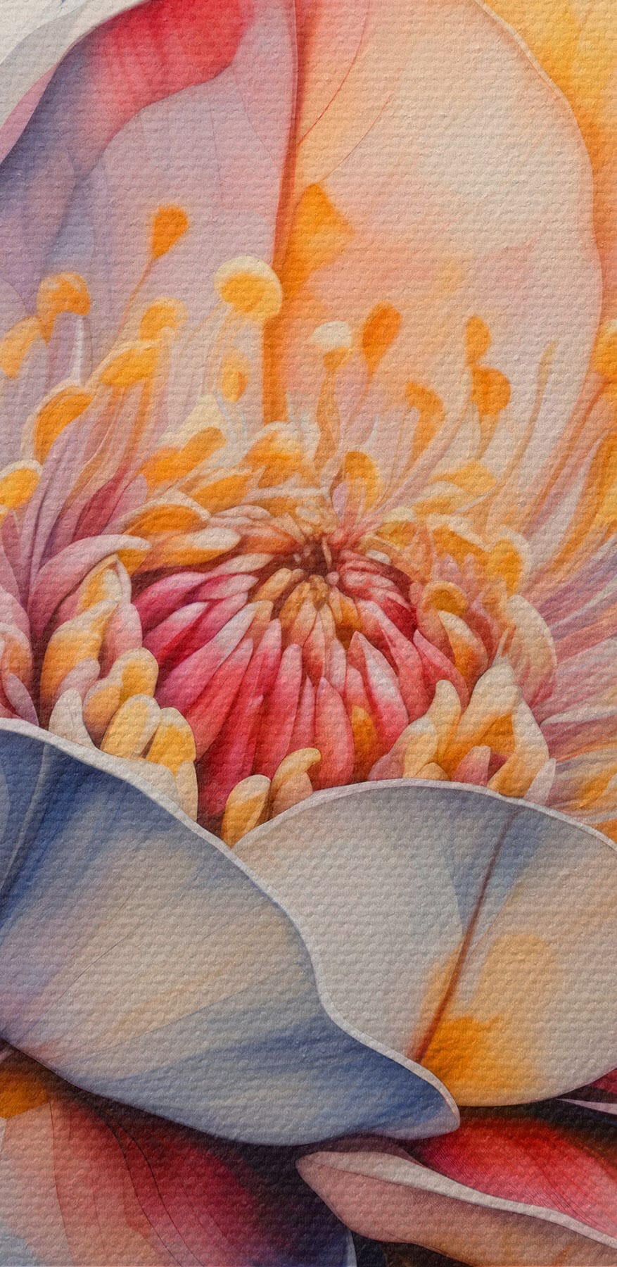 Peinture d'une fleur