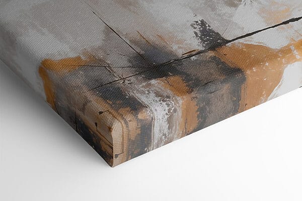 Peinture d'un mur blanc et brun Peinture d'un mur blanc et brun