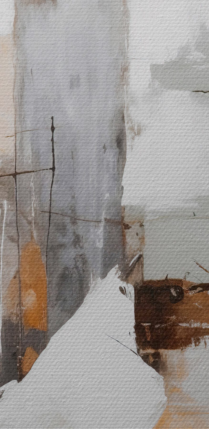 Peinture d'un mur blanc et brun
