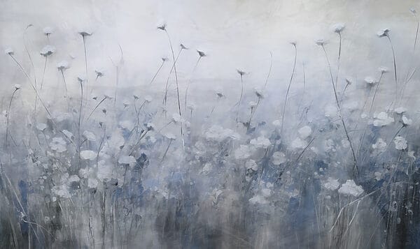 Peinture de fleurs dans un champ Peinture de fleurs dans un champ
