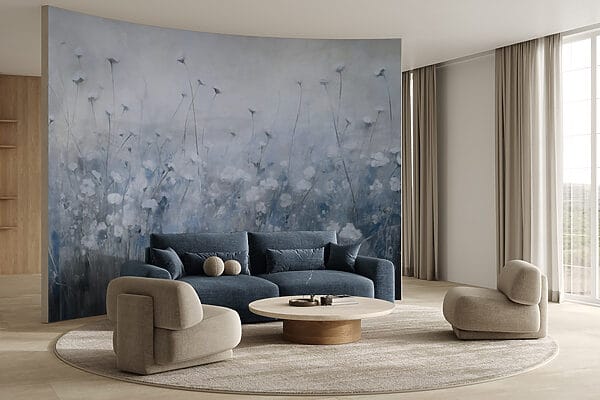 Peinture de fleurs dans un champ Peinture de fleurs dans un champ