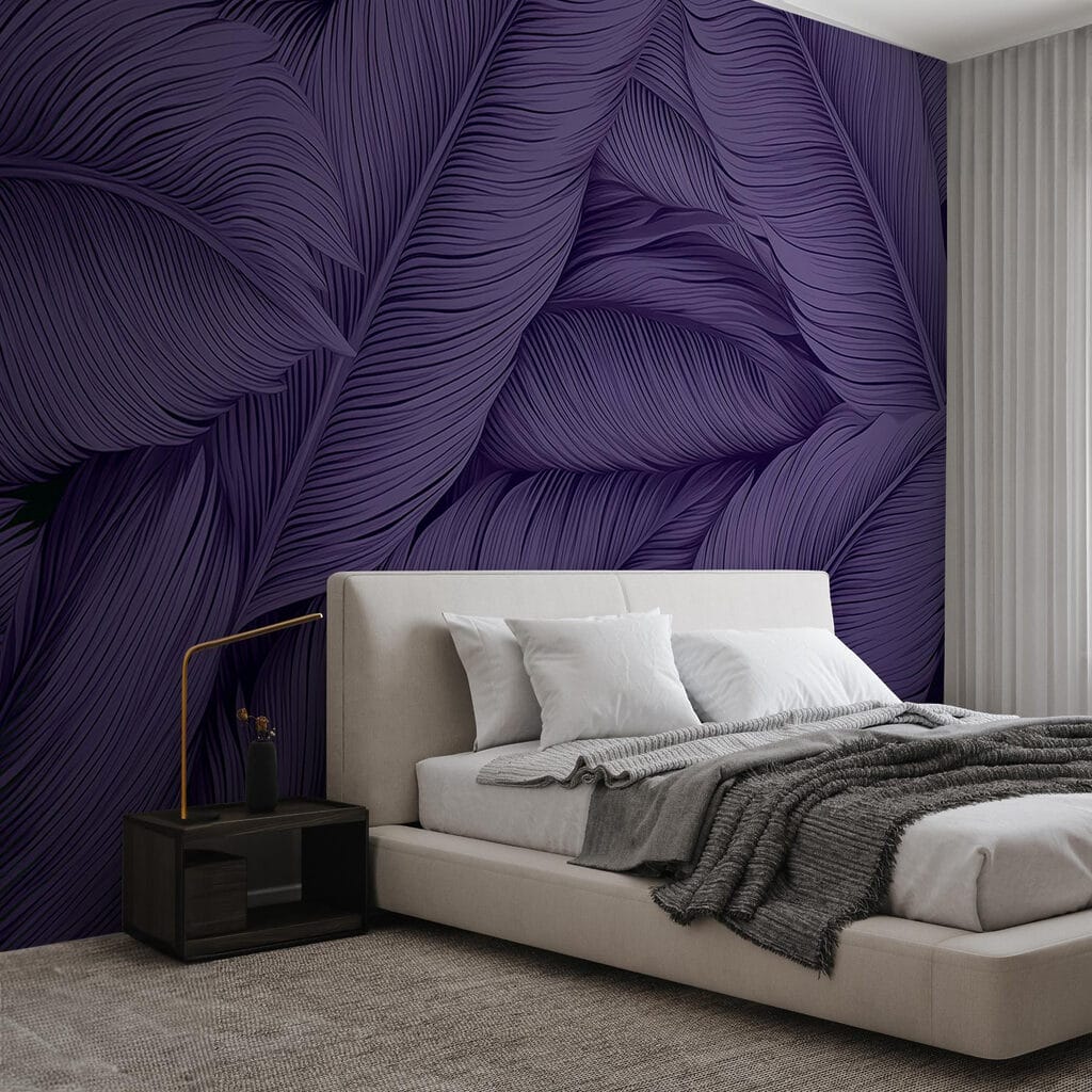 Lush leaves in deep purple hues Lush leaves in deep purple hues