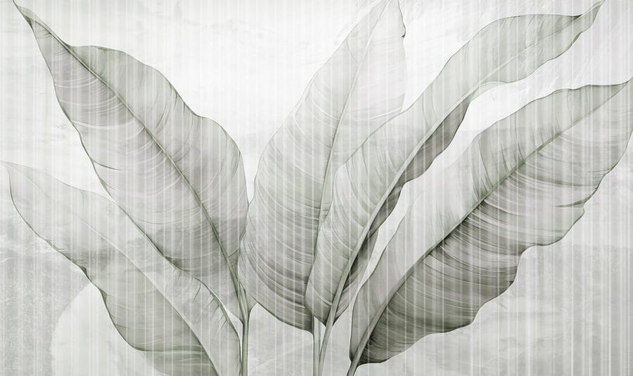 Feuilles délicates aux teintes douces