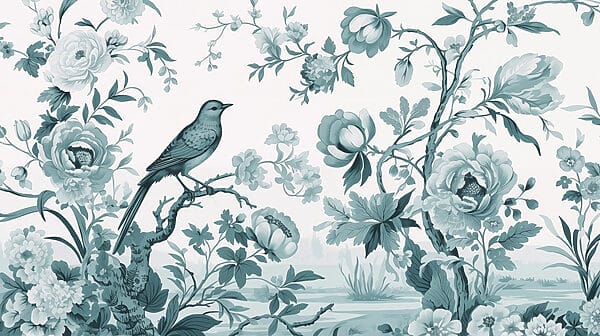 Oiseau sur une branche d'arbre avec des fleurs Oiseau sur une branche d'arbre avec des fleurs