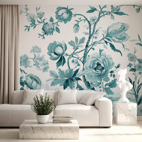 Oiseau sur une branche d'arbre avec des fleurs Oiseau sur une branche d'arbre avec des fleurs
