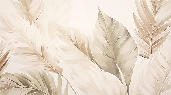 Feuilles délicates dans des tons doux Feuilles délicates dans des tons doux