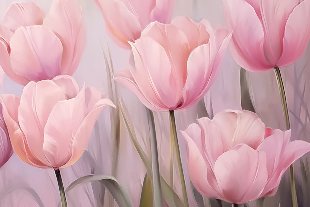 Groupe de fleurs roses Groupe de fleurs roses