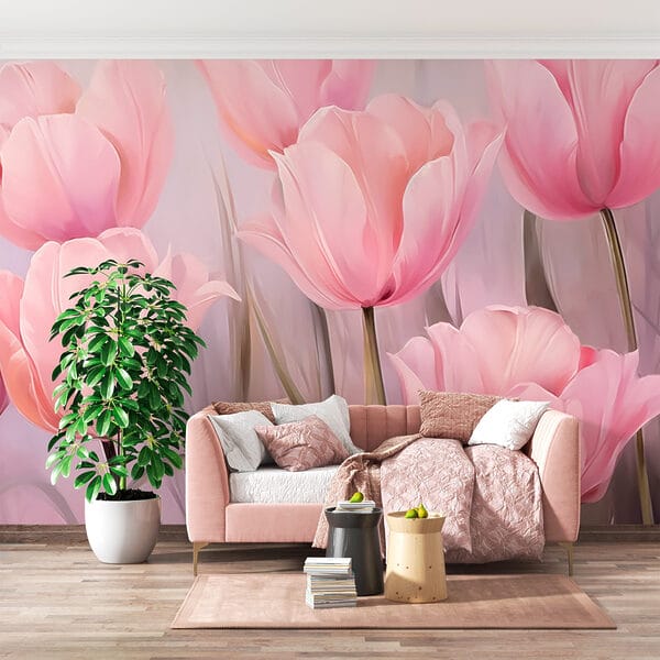 Groupe de fleurs roses Groupe de fleurs roses