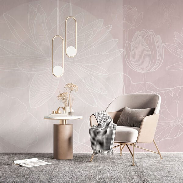 Dessin d'une fleur blanche sur fond gris Dessin d'une fleur blanche sur fond gris