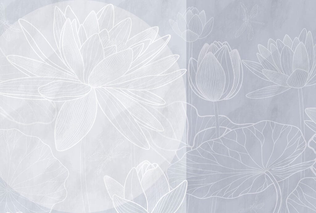 Dessin d'une fleur blanche sur fond gris Dessin d'une fleur blanche sur fond gris