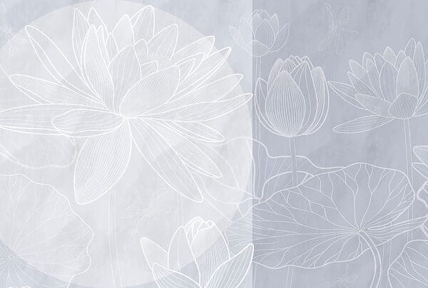 Dessin d'une fleur blanche sur fond gris Dessin d'une fleur blanche sur fond gris