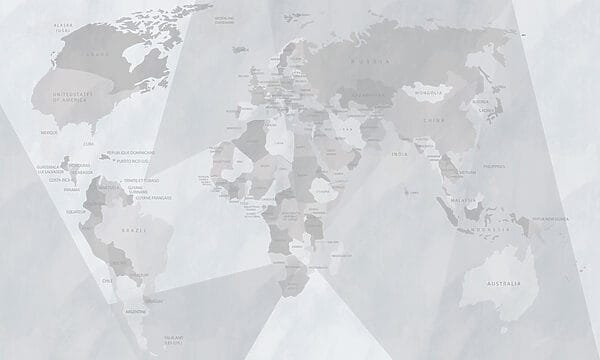 Wall murals Map of the world Wall murals Map of the world