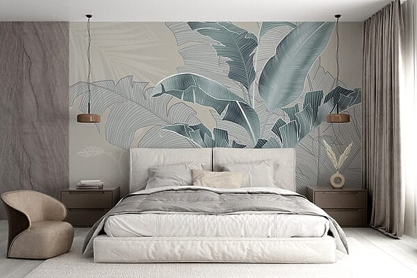 Feuilles luxuriantes dans des tons doux Feuilles luxuriantes dans des tons doux