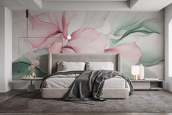 Délicate abstraction florale pastel Délicate abstraction florale pastel