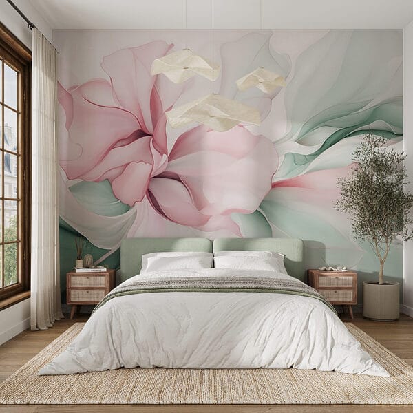Délicate abstraction florale pastel Délicate abstraction florale pastel