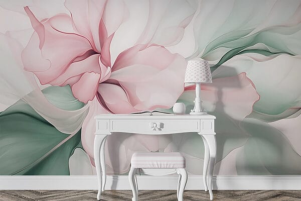Délicate abstraction florale pastel Délicate abstraction florale pastel