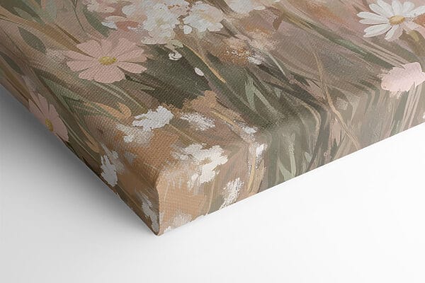 Peinture d'un cerf dans un champ de fleurs Peinture d'un cerf dans un champ de fleurs