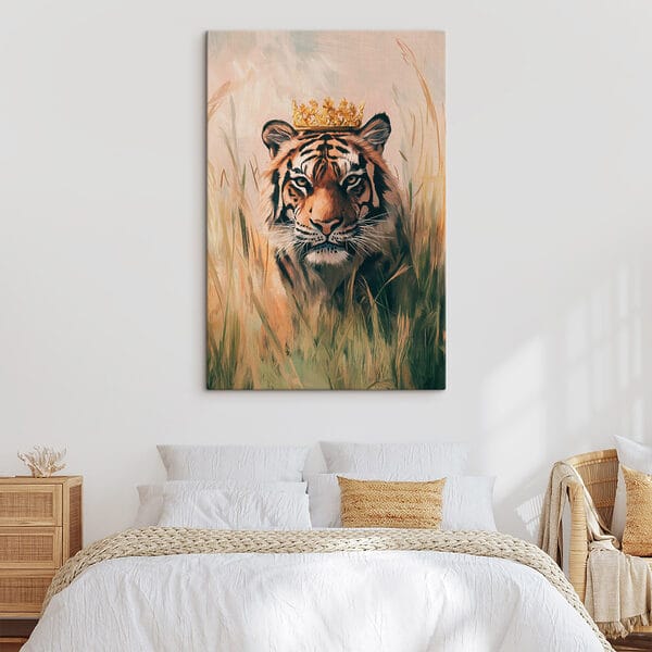Tigre avec une couronne Tigre avec une couronne